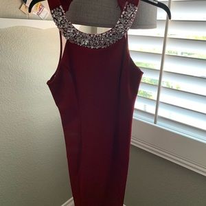 Burgundy Homecoming Dress